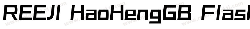 REEJI HaoHengGB Flash Black字体转换